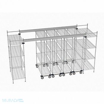 METRO Overhead Track Shelving Complete Kit, 60YV93