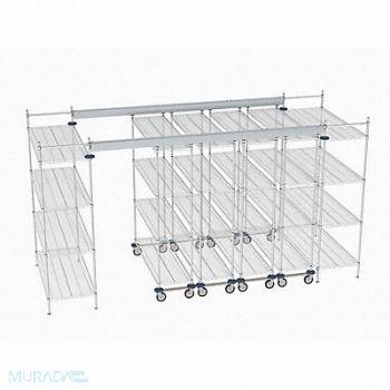 METRO Overhead Track Shelving Complete Kit, 60YV94