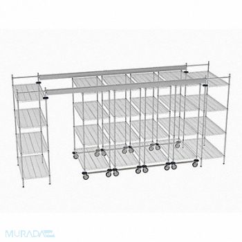 METRO Overhead Track Shelving Complete Kit, 60YV95