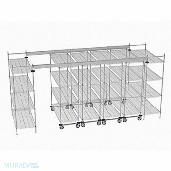 METRO Overhead Track Shelving Complete Kit, 60YV96