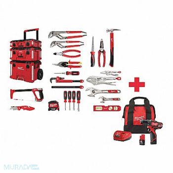 MILWAUKEE Maintenance Tool Kit 19 Pieces, 612U83