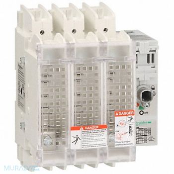 SCHNEIDER ELECTRIC Disconnect Switch Fusible 600V 100A 3P, 615A22