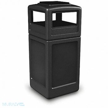 COMMERCIAL ZONE PRODUCTS Waste Container Ashtray Dome 42 gal Blk, 618L89