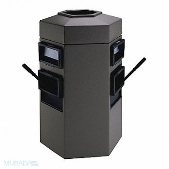 COMMERCIAL ZONE PRODUCTS Bermuda 2 Waste/WSC Center Charcoal, 618M25