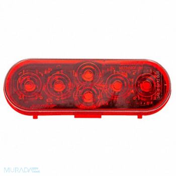 MAXXIMA LED Red Oval Stop/Tail/Turn Lens, 61CU51