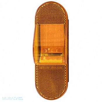 MAXXIMA Oval Amber Side Turn w/Reflector, 61CU61