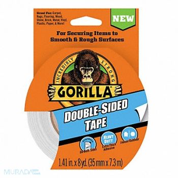 THE GORILLA GLUE COMPANY Double Sided Tape 14 mil Thick, 61CU82