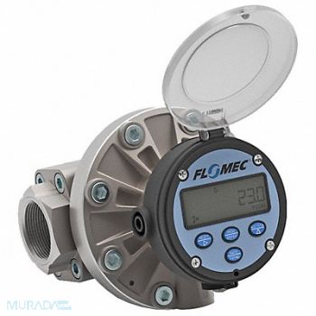 FLOMEC Electronic Flowmeter 1 1/2 FNPT 7.4 L, 61CV31