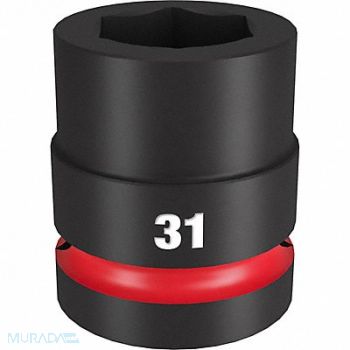 MILWAUKEE Standard Impact Socket Steel 31 mm, 61DN23