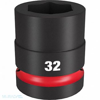 MILWAUKEE Standard Impact Socket Steel 32 mm, 61DN24