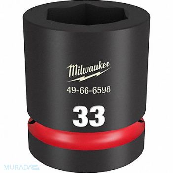 MILWAUKEE Standard Impact Socket Steel 33 mm, 61DN25