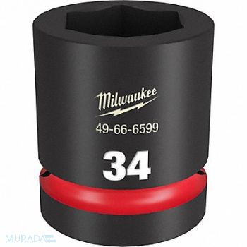 MILWAUKEE Standard Impact Socket Steel 34 mm, 61DN26