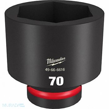 MILWAUKEE Standard Impact Socket Steel 70 mm, 61DN43
