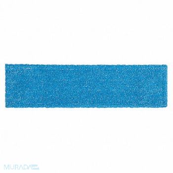 RUBBERMAID COMMERCIAL PRODUCTS Flat Mop Pad Blue Microfiber, 61DR04