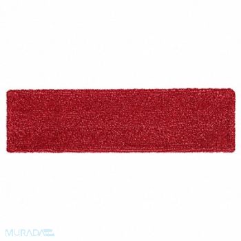 RUBBERMAID COMMERCIAL PRODUCTS Flat Mop Pad Red Microfiber, 61DR06