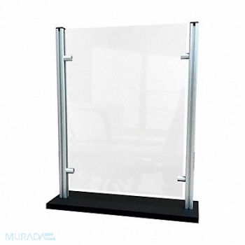WADDELL Sneeze Guard Clear Barrier, 61HN20