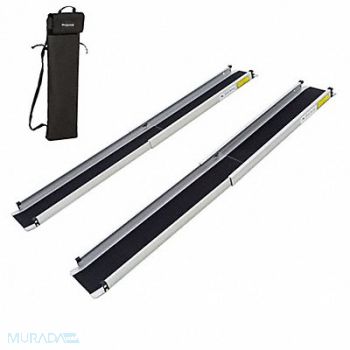 SILVER SPRING Wheelchair Track Ramp w/Bag 600 lb Cap., 61KE54