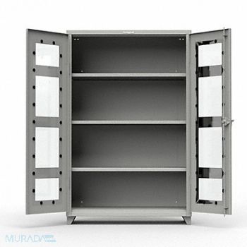 STRONG HOLD Strg Cab 75 x48 x24 DstGry 3Shlv, 61KG27