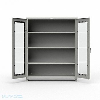 STRONG HOLD Strg Cab 75 x60 x24 DstGry 3Shlv, 61KG28