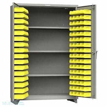 STRONG HOLD StrgCab 75 x48 x24 DstGry 144YlwBns, 61KG36