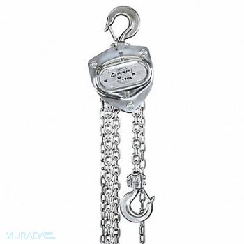 OZ LIFTING PRODUCTS Chain Hoist 1 Ton 20 ft Hoist Lift, 61KH34