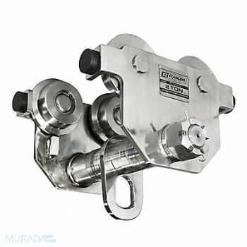 OZ LIFTING PRODUCTS Push Beam Trolley Stainless Steel, 61KH40