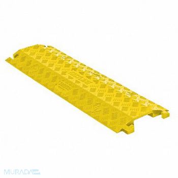 FASTLANE Cable Protector 1Channel 10-7/8 W Yellow, 61KK84