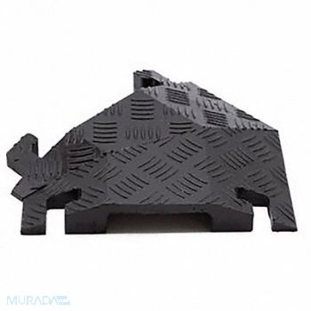 FASTLANE Cable Protector 1 Channel 11-3/4 W Black, 61KK89