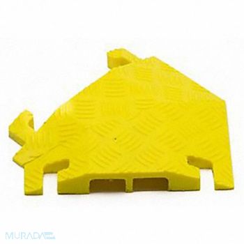 FASTLANE Cable Protector 2Channel 11-3/4 W Yellow, 61KK92