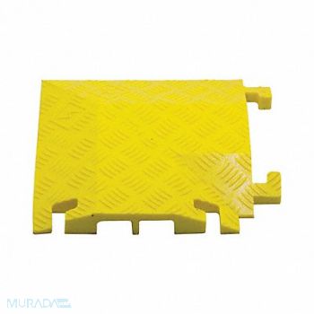FASTLANE Cable Protector 2Channel 11-3/4 W Yellow, 61KK98