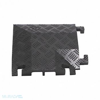 FASTLANE Cable Protector 2 Channel 11-3/4 W Black, 61KL05