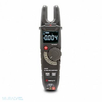 TRIPLETT Jaw Clamp Meter Digital Clamp On 200A, 61KM70