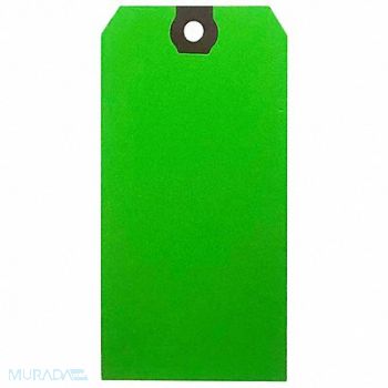 GRAINGER APPROVED Blank Shipping Tag Paper Green PK500, 61KU57