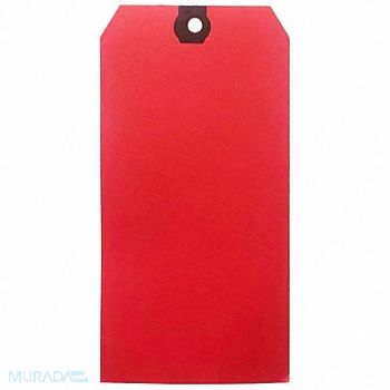GRAINGER APPROVED Blank Shipping Tag Paper Red PK500, 61KU60