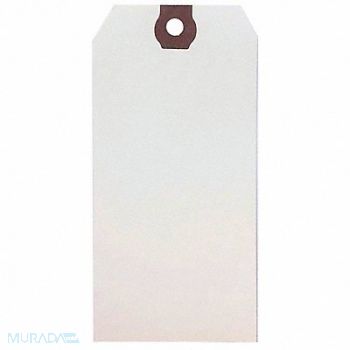 GRAINGER APPROVED Blank Shipping Tag Paper White PK500, 61KU61