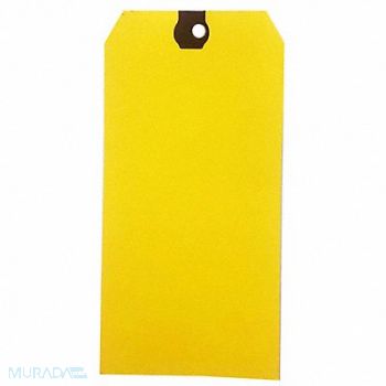 GRAINGER APPROVED Blank Shipping Tag Paper Yellow PK500, 61KU62