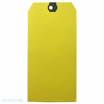 GRAINGER APPROVED Blank Shipping Tag Paper Yellow PK1000, 61KU82