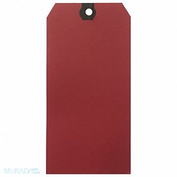 GRAINGER APPROVED Blank Shipping Tag Paper Red PK1000, 61KU80
