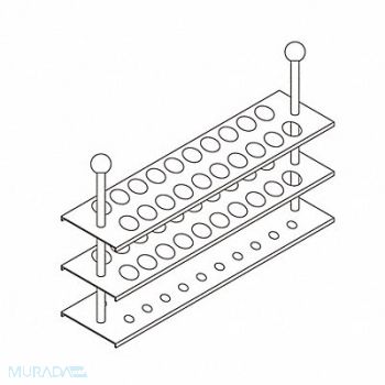 BEING SCIENTIFIC Tube Rack, 61KW11