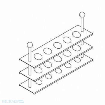 BEING SCIENTIFIC Tube Rack, 61KW12