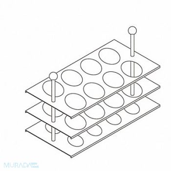 BEING SCIENTIFIC Tube Rack, 61KW13
