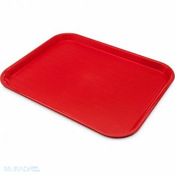 CARLISLE Cafeteria Tray Red 15 lb Cap., 61LV88