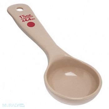 CARLISLE Measure Beige/Red Dot 1.5 oz, 61LW51