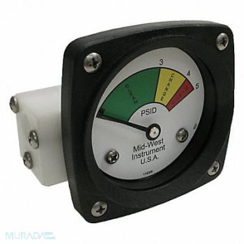MIDWEST INSTRUMENT Gauge 3-Color Filter Change DP, 61TG83