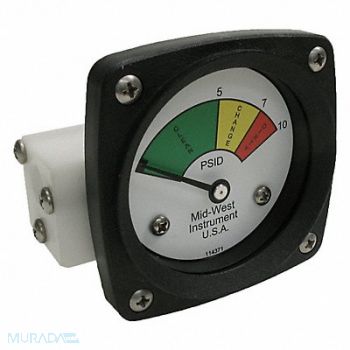 MIDWEST INSTRUMENT Gauge 3-Color Filter Change DP, 61TG85