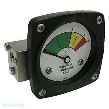 MIDWEST INSTRUMENT Gauge 3-Color Filter Change DP, 61TG98
