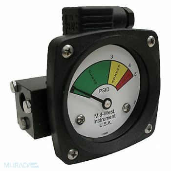 MIDWEST INSTRUMENT Gauge 3-Color Filter Change DP, 61TH07
