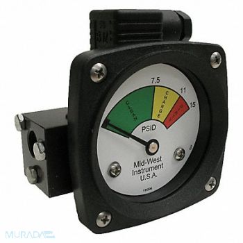 MIDWEST INSTRUMENT Gauge 3-Color Filter Change DP, 61TH25