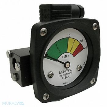 MIDWEST INSTRUMENT Gauge 3-Color Filter Change DP, 61TH27