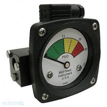 MIDWEST INSTRUMENT Gauge 3-Color Filter Change DP, 61TH31